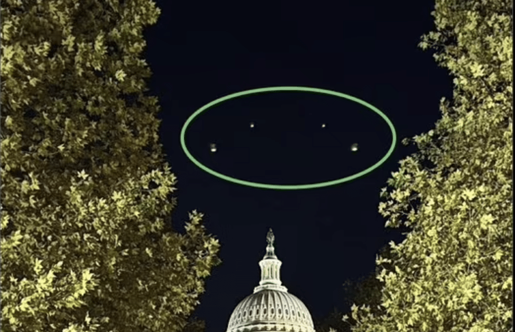 (WATCH) Mysterious lights over Capitol Hill sparks fears of UFOs in DC